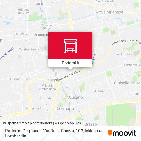 Mappa Paderno Dugnano - Via Dalla Chiesa, 103