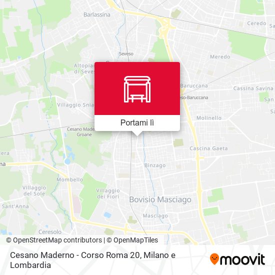 Mappa Cesano Maderno - Corso Roma 20
