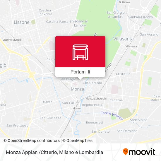 Mappa Monza Appiani/Citterio
