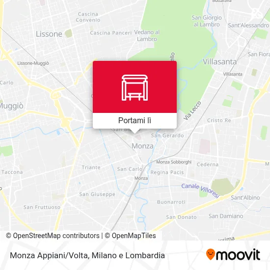 Mappa Monza Appiani/Volta