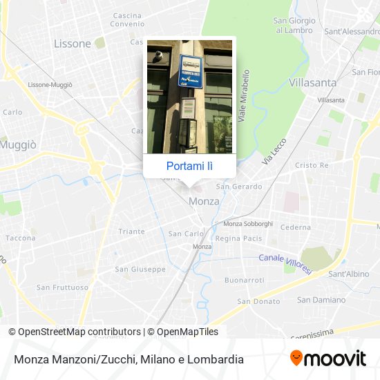 Mappa Monza Manzoni/Zucchi
