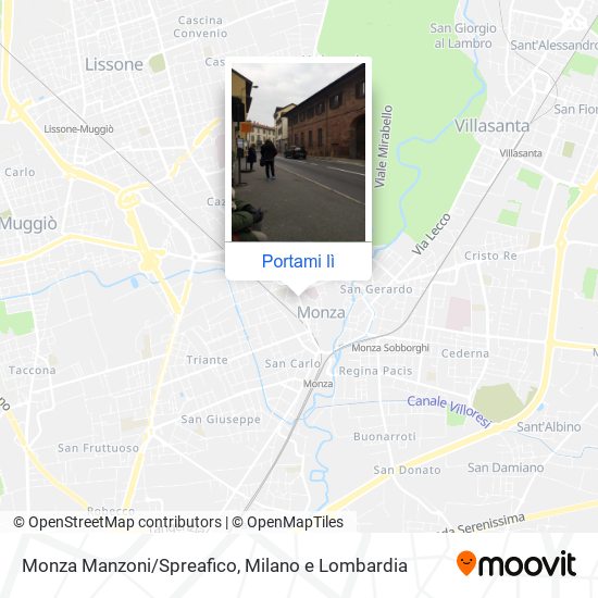 Mappa Monza Manzoni/Spreafico