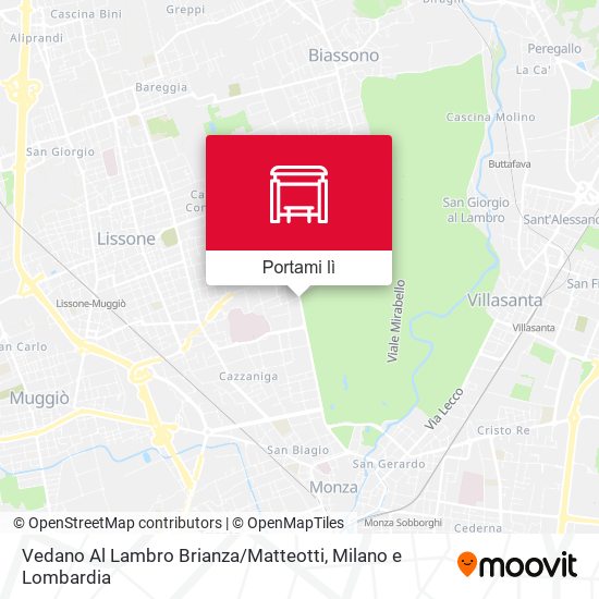 Mappa Vedano Al Lambro Brianza / Matteotti