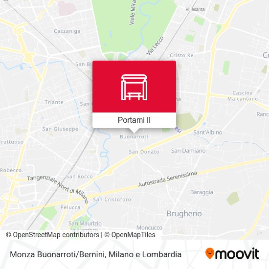 Mappa Monza Buonarroti/Bernini