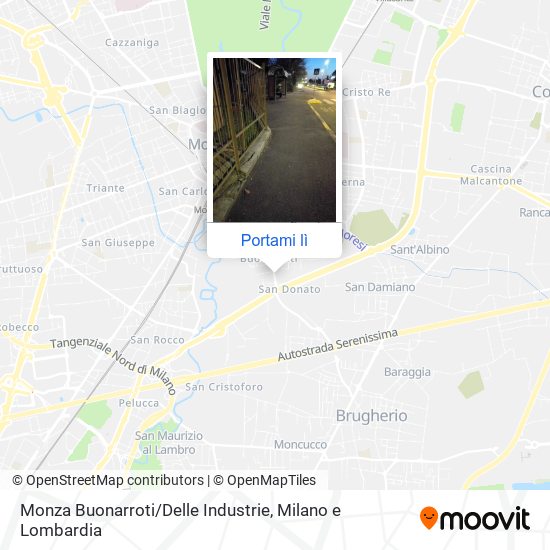 Mappa Monza Buonarroti / Delle Industrie