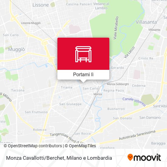 Mappa Monza Cavallotti/Berchet