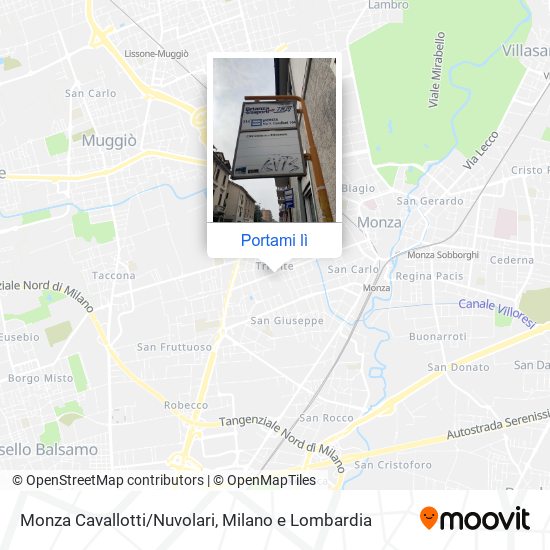 Mappa Monza Cavallotti/Nuvolari