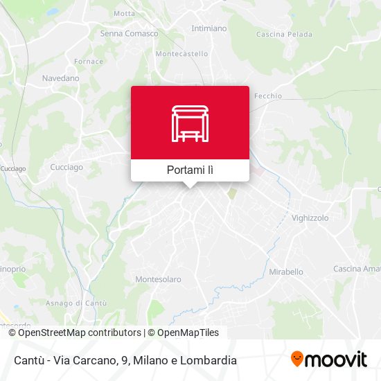 Mappa Cantù - Via Carcano, 9