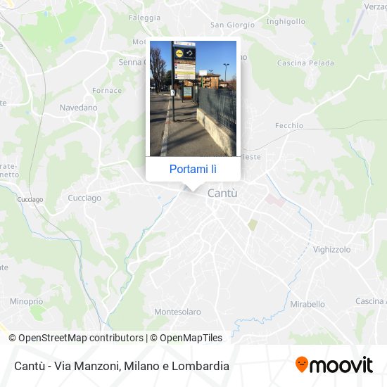 Mappa Cantù - Via Manzoni