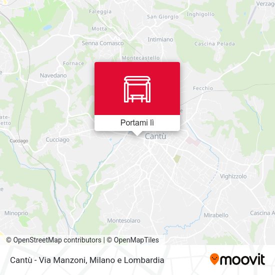 Mappa Cantù - Via Manzoni