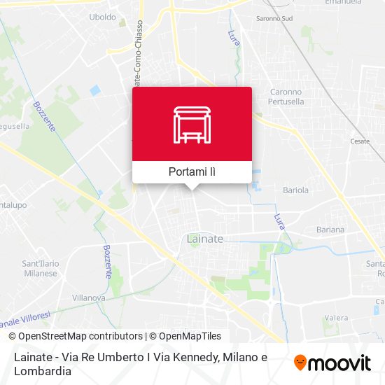 Mappa Lainate - Via Re Umberto I Via Kennedy