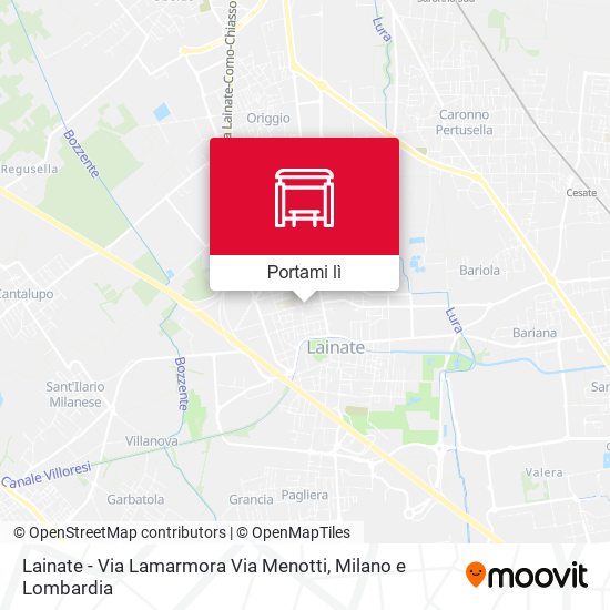 Mappa Lainate - Via Lamarmora Via Menotti