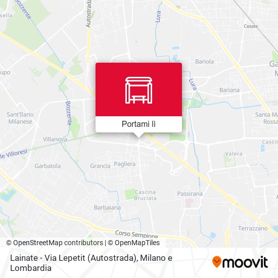 Mappa Lainate - Via Lepetit (Autostrada)