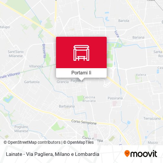 Mappa Lainate - Via Pagliera