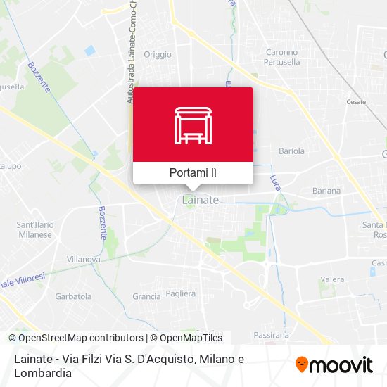 Mappa Lainate - Via Filzi Via S. D'Acquisto