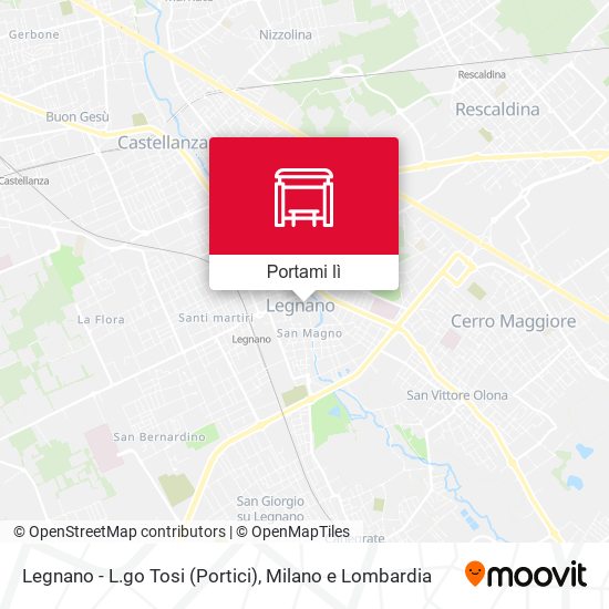 Mappa Legnano - L.go Tosi (Portici)