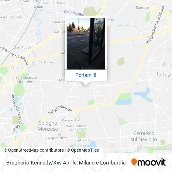 Mappa Brugherio Kennedy/Xxv Aprile