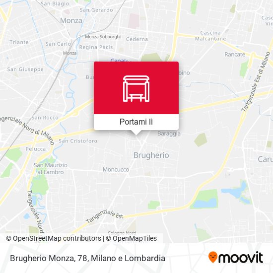 Mappa Brugherio Monza, 78