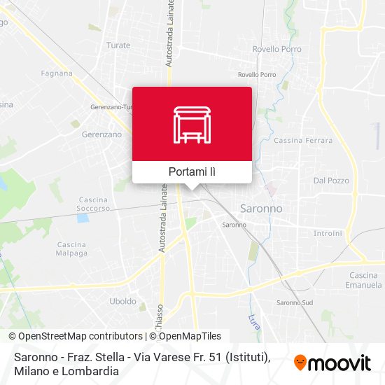 Mappa Saronno - Fraz. Stella - Via Varese Fr. 51 (Istituti)