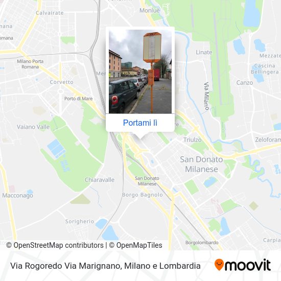 Mappa Via Rogoredo Via Marignano