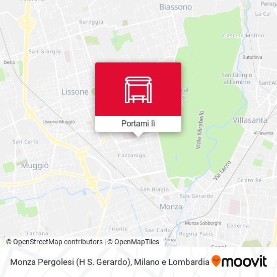 Mappa Monza Pergolesi (H S. Gerardo)