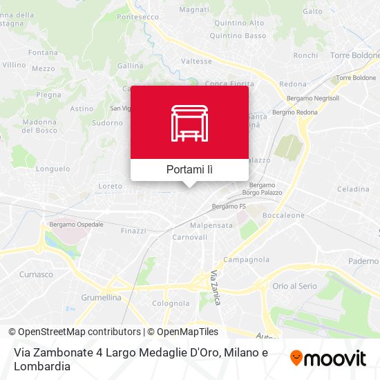 Mappa Via Zambonate 4 Largo Medaglie D'Oro