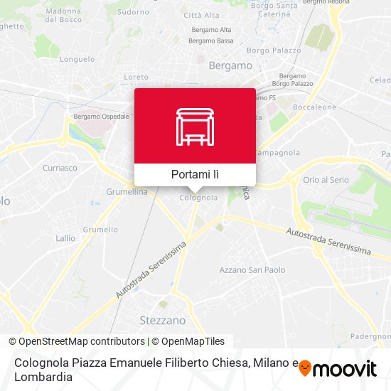 Mappa Colognola Piazza Emanuele Filiberto Chiesa