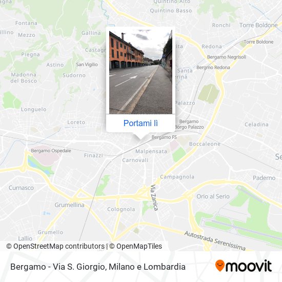 Mappa Bergamo - Via S. Giorgio