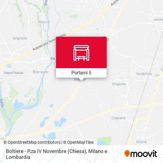 Mappa Boltiere - P.za IV Novembre (Chiesa)