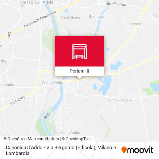 Mappa Canonica D'Adda - Via Bergamo (Edicola)