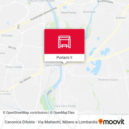 Mappa Canonica D'Adda - Via Matteotti