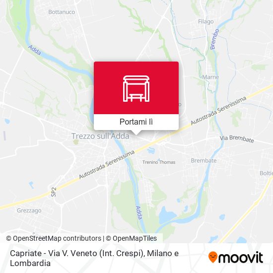 Mappa Capriate - Via V. Veneto (Int. Crespi)