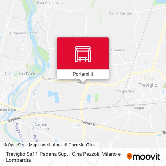 Mappa Treviglio Ss11 Padana Sup. - C.na Pezzoli