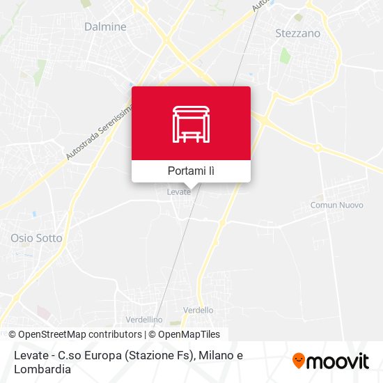 Mappa Levate - C.so Europa (Stazione Fs)