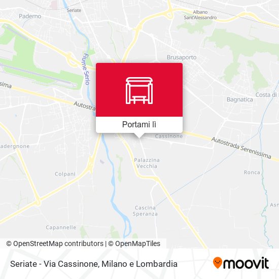 Mappa Seriate - Via Cassinone