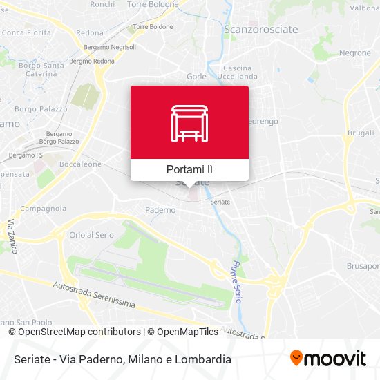 Mappa Seriate - Via Paderno
