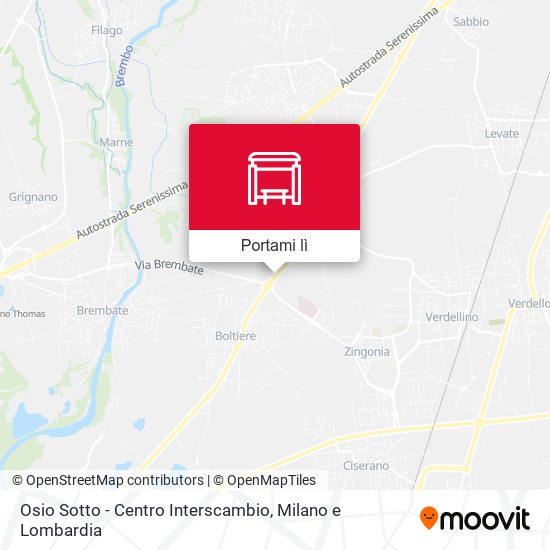 Mappa Osio Sotto - Centro Interscambio