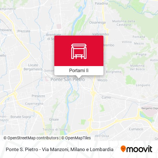 Mappa Ponte S. Pietro - Via Manzoni