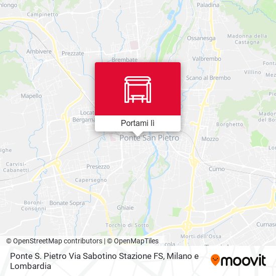 Mappa Ponte S. Pietro Via Sabotino Stazione FS