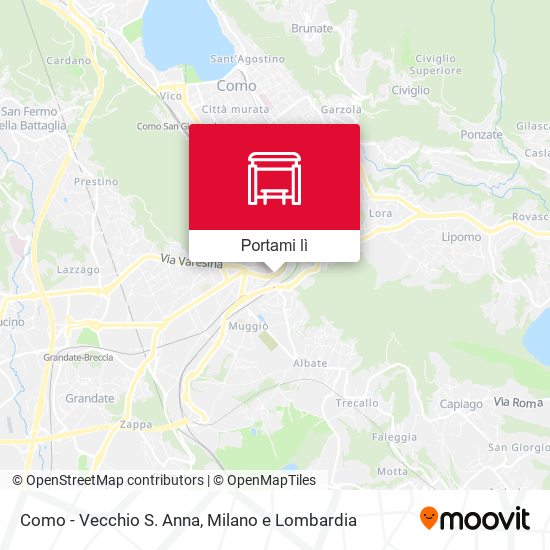 Mappa Como - Vecchio S. Anna
