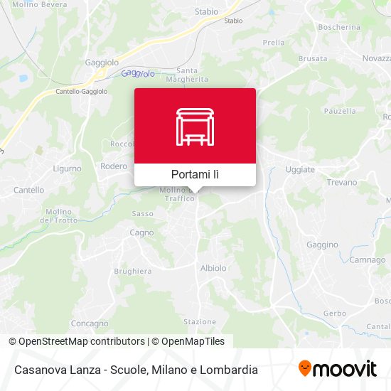 Mappa Casanova Lanza - Scuole