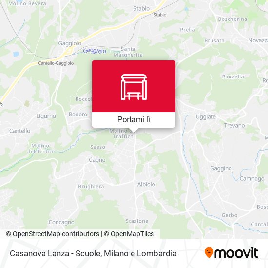 Mappa Casanova Lanza - Scuole