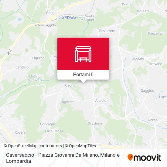 Mappa Caversaccio - Piazza Giovanni Da Milano