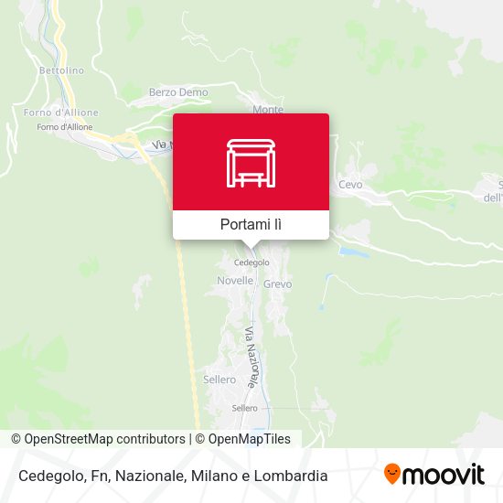 Mappa Cedegolo, Fn, Nazionale