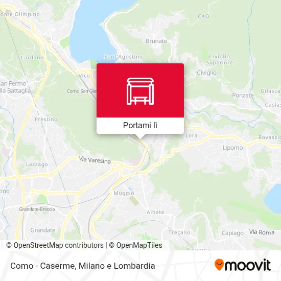 Mappa Como - Caserme