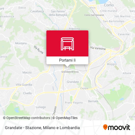 Mappa Grandate - Stazione
