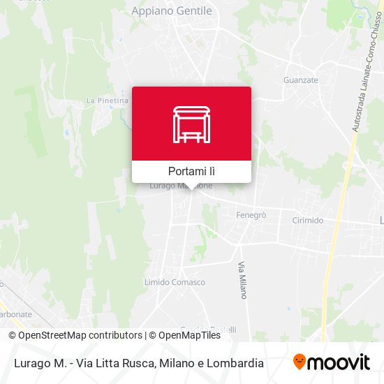 Mappa Lurago M. - Via Litta Rusca