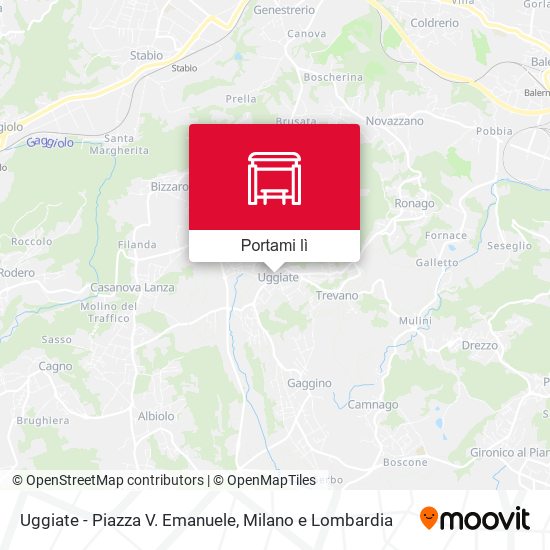 Mappa Uggiate - Piazza V. Emanuele