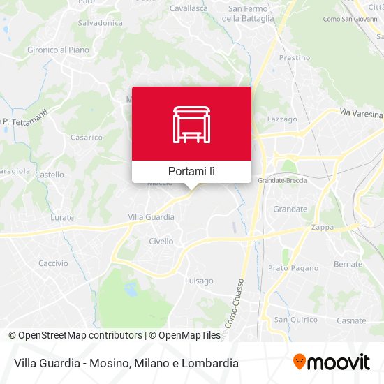 Mappa Villa Guardia - Mosino