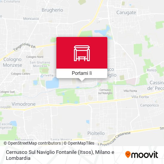 Mappa Cernusco Sul Naviglio Fontanile (Itsos)